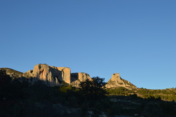 Fototapeta na wymiar Valle del Guadalest naturaleza Alicante