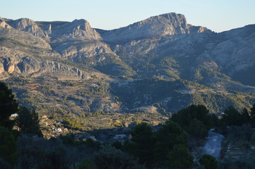 Montañas de Alicante ciudad del Sol