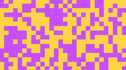 Abstract geometric background with yellow and purple polygons.