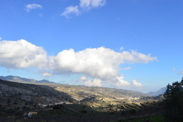 Fototapeta na wymiar Paisajes montañas de Alicante España