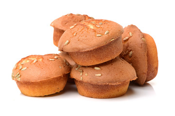 bread on a white background