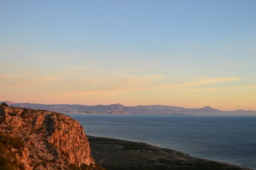 Paisajes montañas de Alicante España