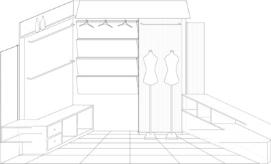 전시회 부스나 쇼핑몰 상점 인테리어 디자인, Interior design of exhibition booths or shopping mall shop
