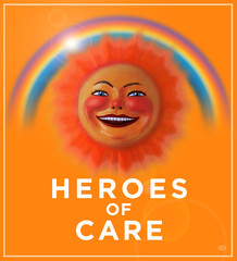 NHS Rainbow COVID-19 Coronavirus Health Medical Isolation Sun Face Advice Illness Hospitals Care Living WHO Virus Smile Clinic Safe Safety  