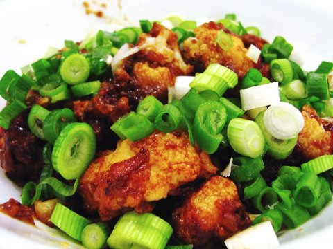 Close-up Of Gobi Manchurian Served In Plate