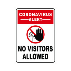 Sign notice to prevent coronavirus covid19 vector ready to print sign notice