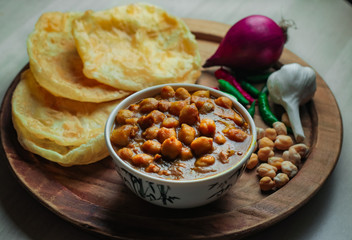 Chole Bhture or Chana masala is a Famous Indian dish originated initially from eastern Uttar Pradesh in the northern part of the Indian subcontinent.