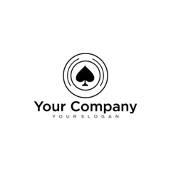 poker logo design simple 