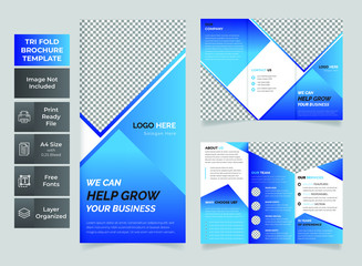 Corporate trifold brochure template 