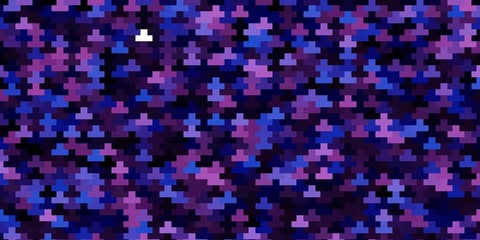 Dark Pink, Blue vector layout with lines, rectangles. Rectangles with colorful gradient on abstract background. Pattern for commercials, ads.