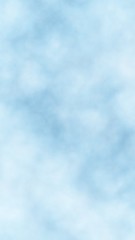 Background of abstract white color smoke isolated on blue color background. The wall of white fog. 3D illustration