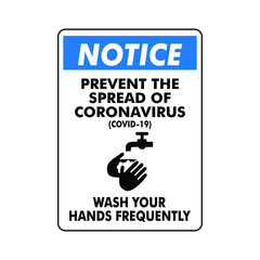 Wash Hand, Keep Clean to prevent Coronavirus covid19 vector ready to print