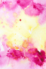 Obraz na płótnie Canvas Abstract Vibrant Watercolour Splashes and Paint for Writing Over the Top or a Background