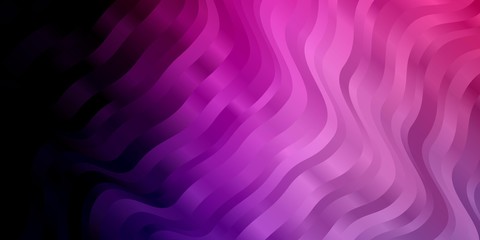 Obraz premium Dark Purple, Pink vector layout with curves. Bright illustration with gradient circular arcs. Pattern for websites, landing pages.