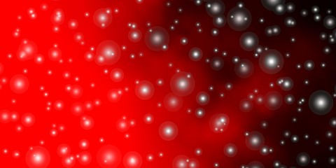 Dark Green, Red vector layout with bright stars. Colorful illustration with abstract gradient stars. Pattern for new year ad, booklets.