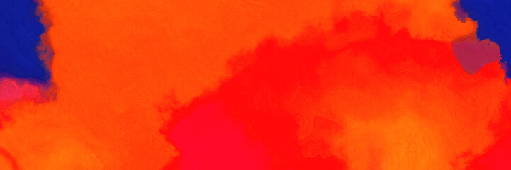 abstract watercolor background with watercolor paint with orange red, midnight blue and red colors