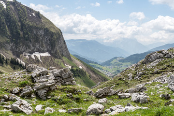 Naklejka premium Le chinaillon vu du col de la colombière