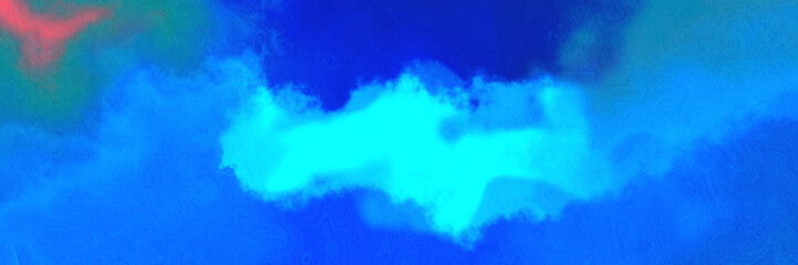 abstract watercolor background with watercolor paint with dodger blue, aqua and medium blue colors