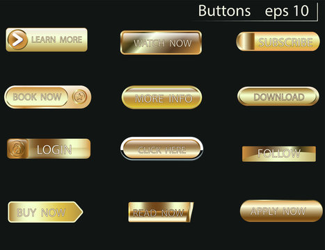Gold Button Images – Browse 331,586 Stock Photos, Vectors, and