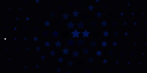 Light BLUE vector texture with beautiful stars. Decorative illustration with stars on abstract template. Pattern for new year ad, booklets.