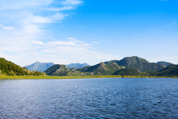 Skadar Lake National Park in summer, Montenegro