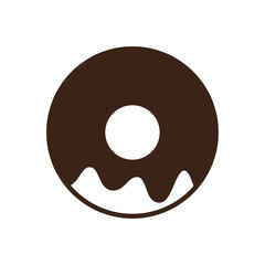 doughnut icon in trendy flat style