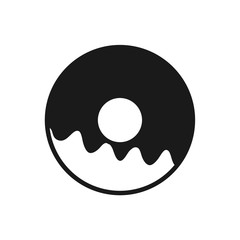 doughnut icon in trendy flat style