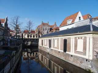 Alkmaar City Classic Architecture with Grachten waterways