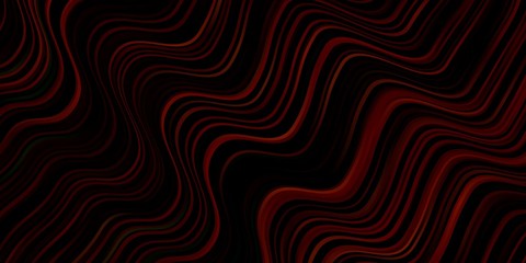 Dark Green, Red vector background with bows. Colorful illustration, which consists of curves. Best design for your ad, poster, banner.