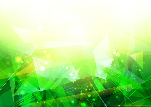 abstract green background with triangles. jewelry image background.