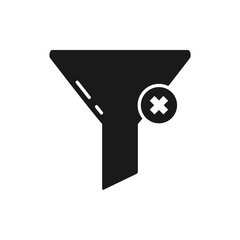 filter vector icon in trendy flat style