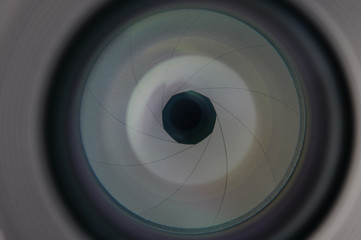 Aperture in camera lens