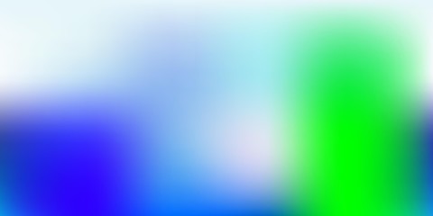 Light Blue, Green vector abstract blur texture.