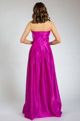 Fototapeta premium young model posing in purple dress