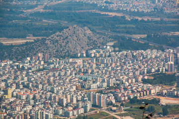 Fototapeta premium aerial view of the city