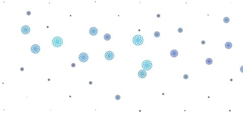 Light BLUE vector pattern with abstract shapes.