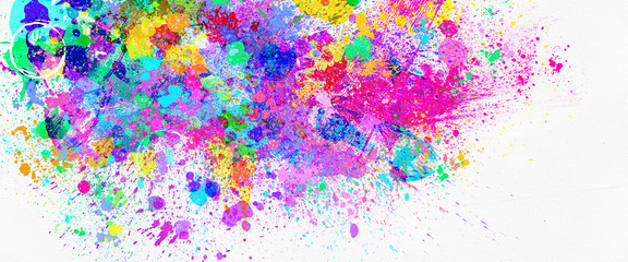 paint splatter on white background, abstract image