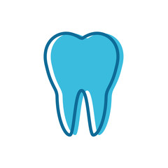 tooth icon vector logo template in trendy flat style