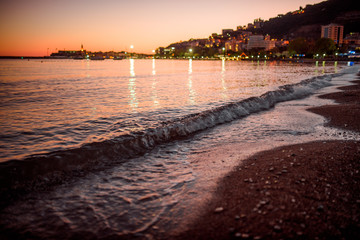 Obraz premium Budva Montenegro recreation trip travel spring summer nature sea boat beach