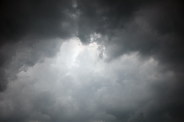 Clouds. Rain clouds. Storm is coming. Before a heavy rainstorm. Rain clouds background.