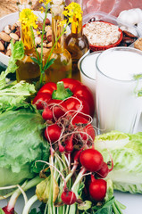 Food for a balanced diet and body building