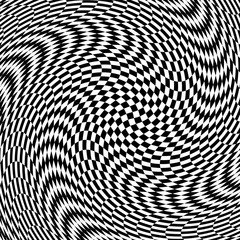 Torsion and rotation movement optical illusion