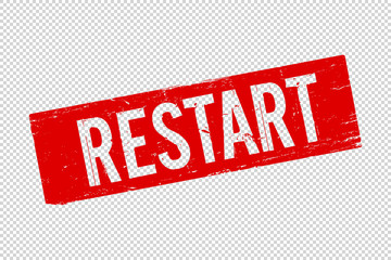 Restart sign. Vector illustration