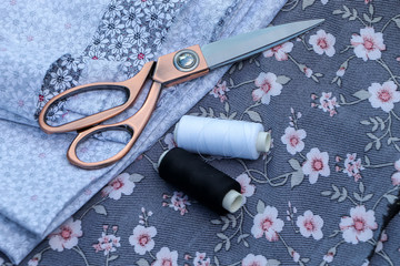 sewing tools and scissors