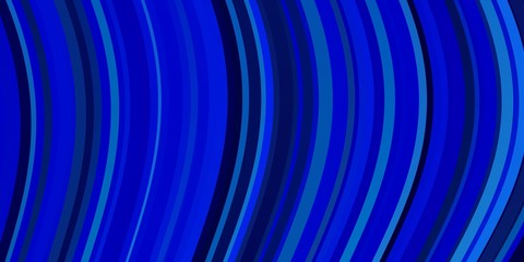Light BLUE vector template with lines. Colorful illustration in abstract style with bent lines. Smart design for your promotions.