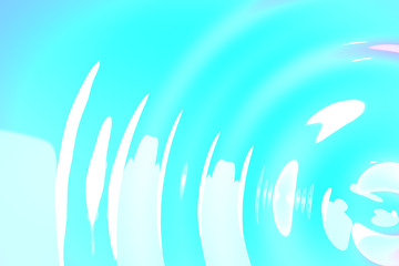 Blue colorful water drops splash background or texture - abstract 3D illustration