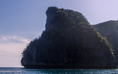 Phi Phi island huge sea rock