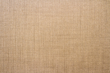 Fototapeta na wymiar Striped linen sack texture background in brown