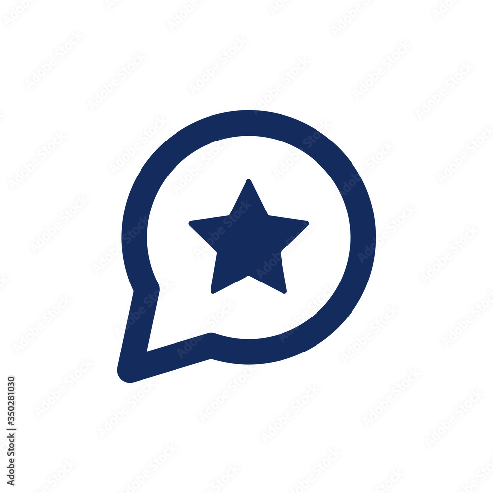 Poster review line vector minimalistic icon. star choice vector symbol. feedback icons set for web design. 