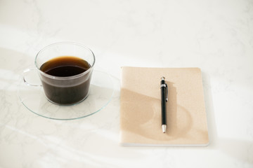 Minimalist lifestyle desk workspace